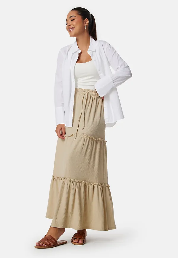 Flounce Maxi Skirt