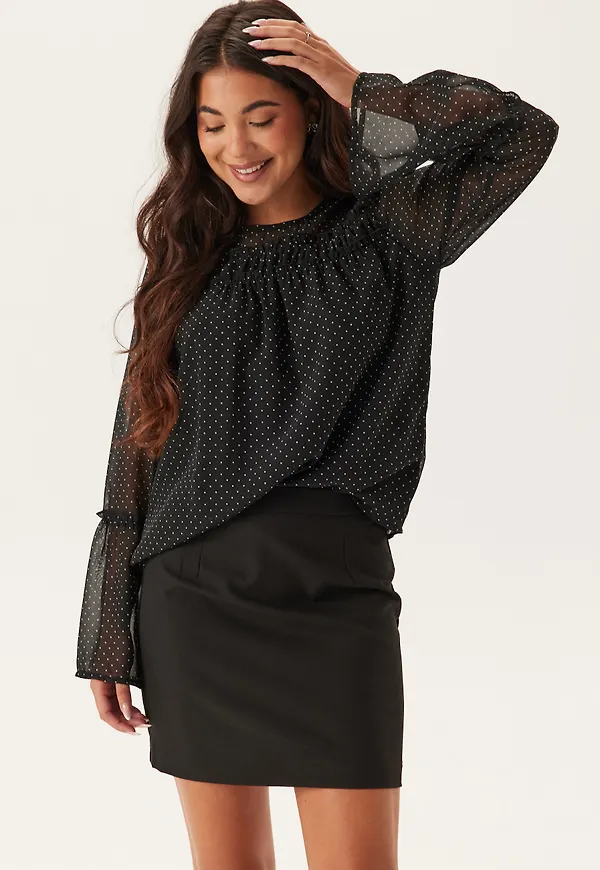 Flounce Sleeve Blouse