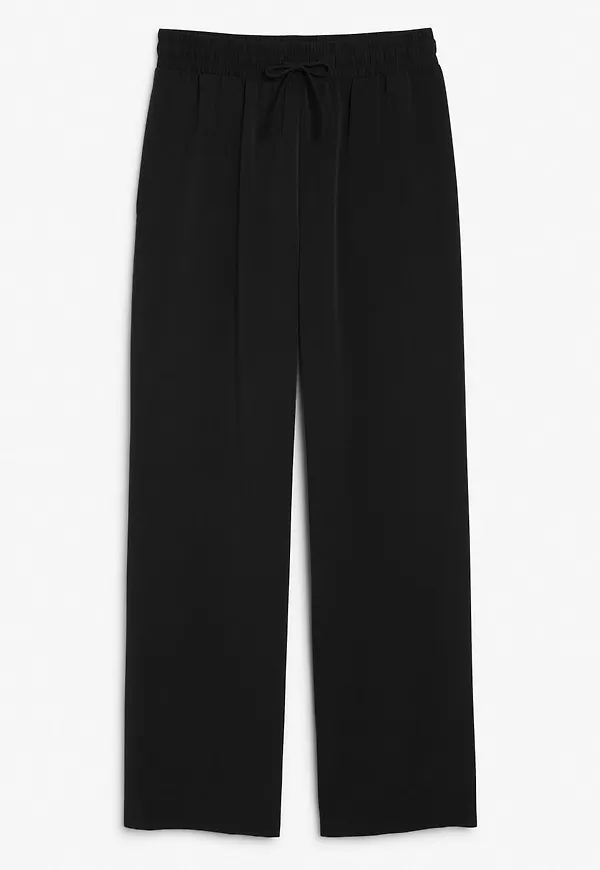 Flowy party trousers - Black