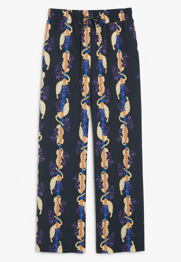 Flowy party trousers - Blue