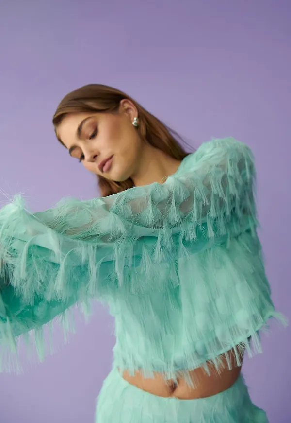 Fluffy blouse