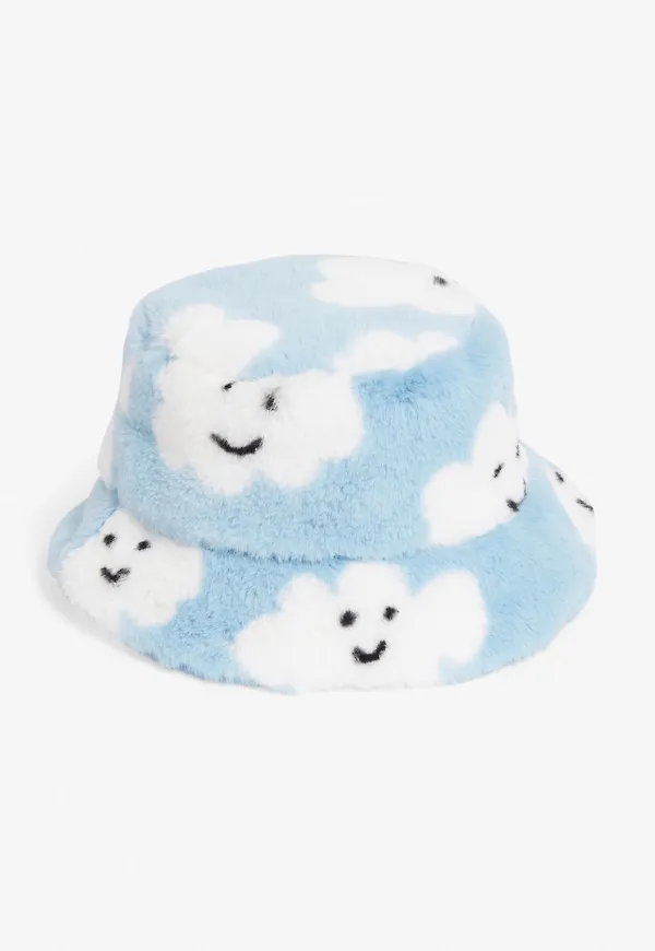 Fluffy bucket hat - Blue