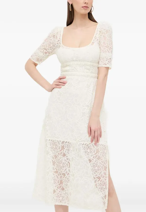 For Love And Lemons spetsklänning med öppen rygg - Vit – Farfetch
