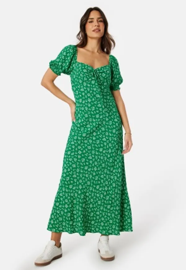 FOREVER NEW Stevie Puff Sleeve Midi Dress Fern Fildon Ditsy 42
