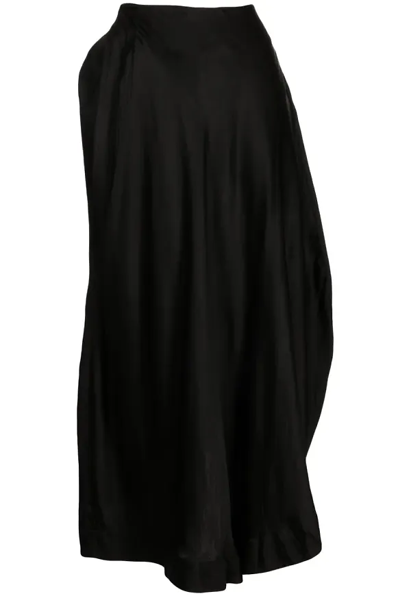 Forme D'expression asymmetrisk midikjol - Svart