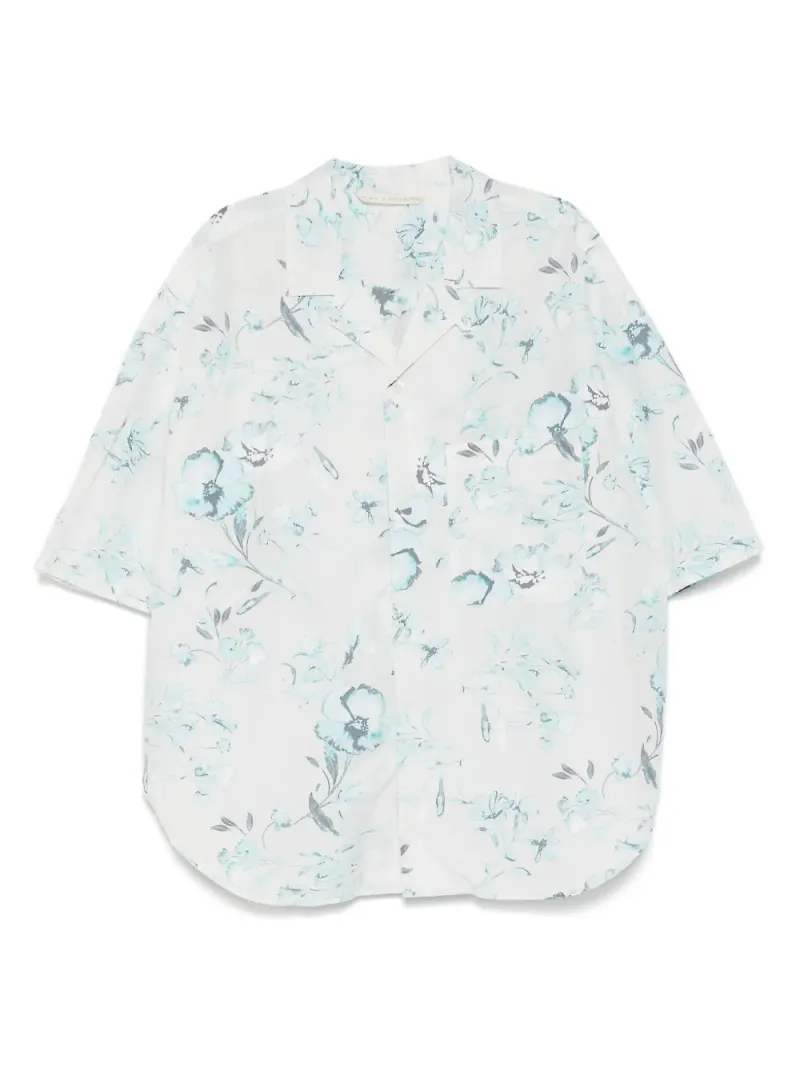 Forme D'expression blommig skjorta - Vit