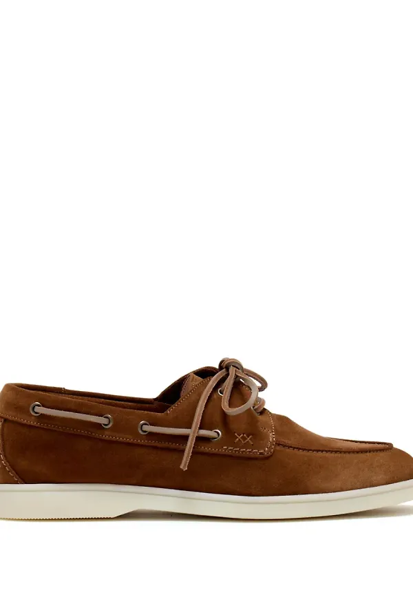 Forsa loafers i mocka - Brun