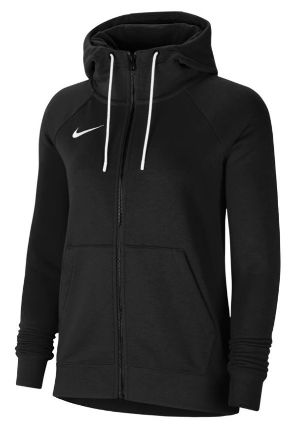 Fotbollshuvtröja i fleece med hel dragkedja Nike Park för kvinnor - Svart