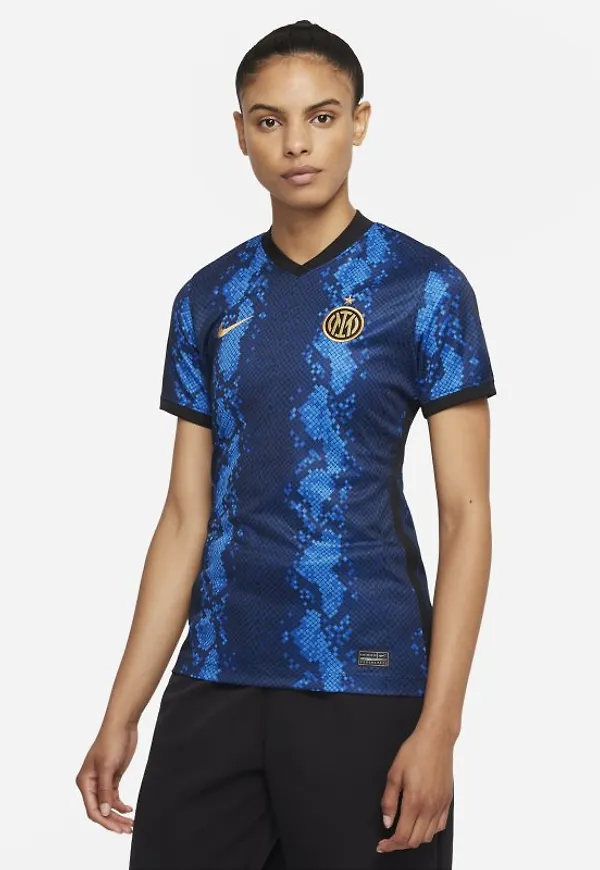 Fotbollströja Inter Milan 2021/22 Stadium (hemmaställ) Nike Dri-FIT för kvinnor - Blå
