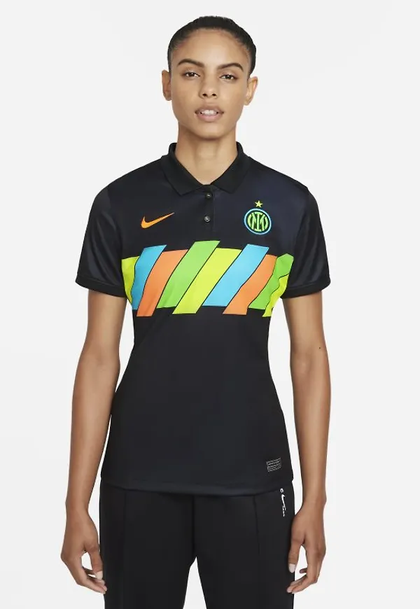 Fotbollströja Inter Milan 2021/22 Stadium (tredjeställ) Nike Dri-FIT för kvinnor - Svart