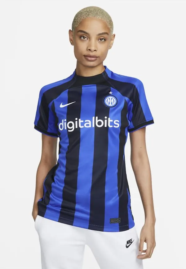 Fotbollströja Inter Milan 2022/23 Stadium Home Nike Dri-FIT för kvinnor - Blå