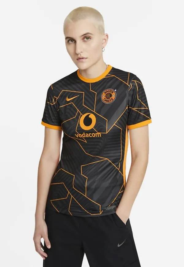 Fotbollströja Kaizer Chiefs F.C. 2021/22 Stadium (bortaställ) Nike Dri-FIT för kvinnor - Svart