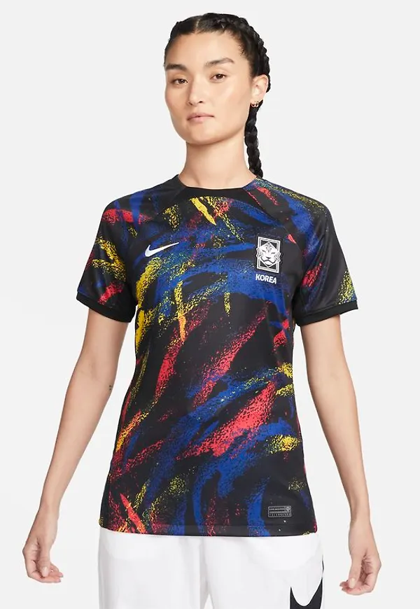 Fotbollströja Korea 2022/23 Stadium (bortaställ) Nike Dri-FIT för kvinnor - Svart