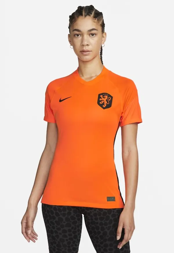Fotbollströja Nederländerna 2022 Stadium (hemmaställ) Nike Dri-FIT för kvinnor - Orange
