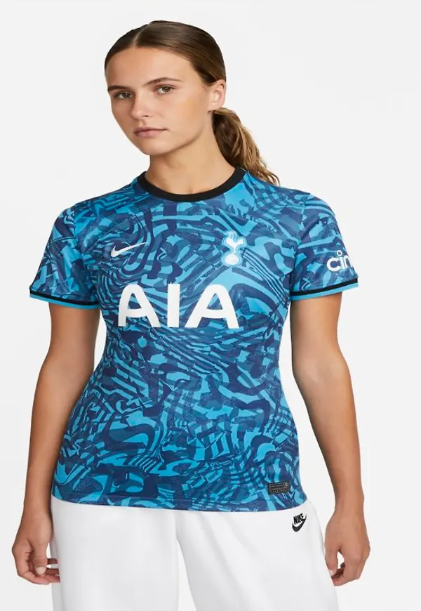Fotbollströja Tottenham Hotspur 2022/23 Stadium (tredjeställ) Nike Dri-FIT för kvinnor - Blå