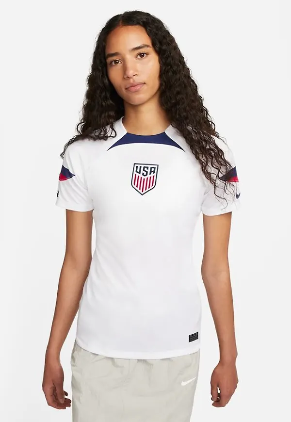 Fotbollströja USA 2022/23 Stadium (hemmaställ) Nike Dri-FIT för kvinnor - Vit
