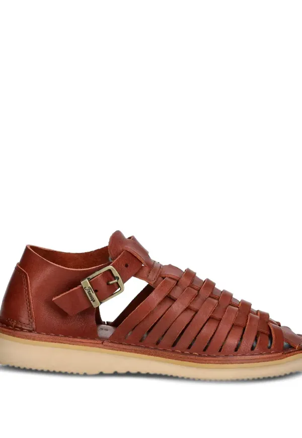 Fracap sandaler med vävd rem - Röd