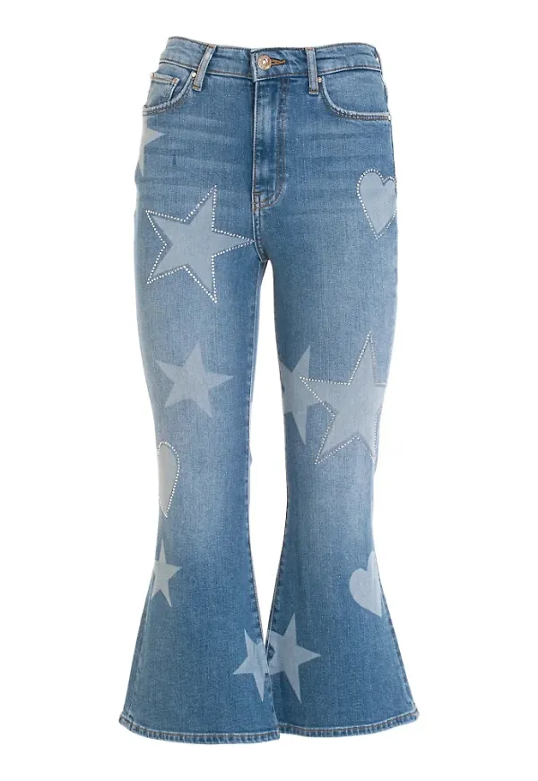 Fracomina Beskurna jeans Blå, Dam