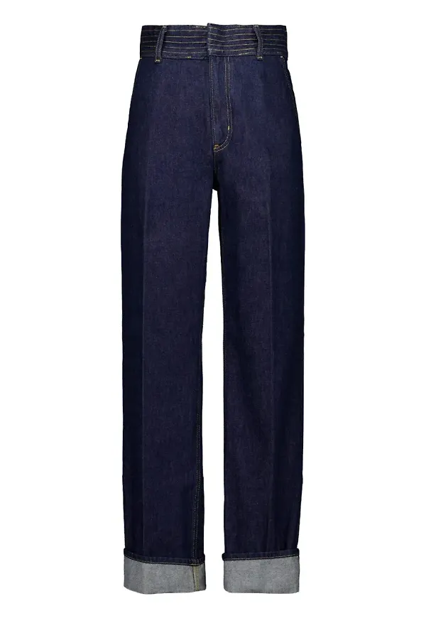 FRAME jeans med hög midja - Blå