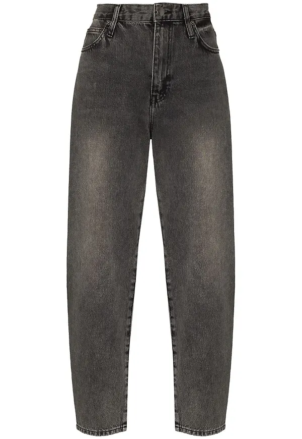 FRAME Ultra high tapered-jeans - Svart