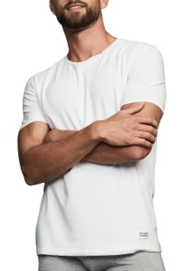 Frank Dandy Bamboo Straight Tee Vit Large Herr