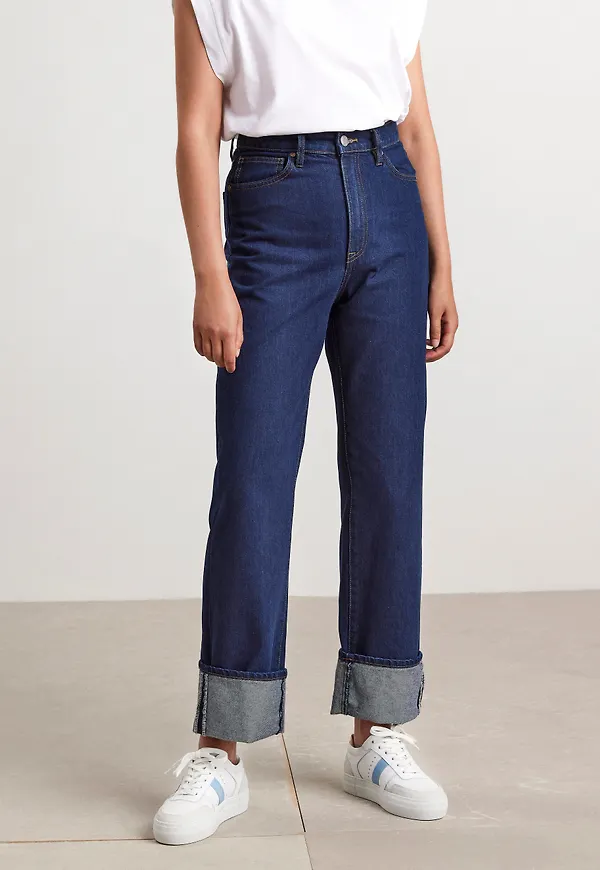 FRANKA High waist jeans med extra långa ben