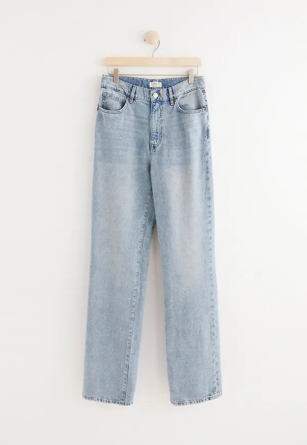 FRANKA High waist jeans med extra långa ben