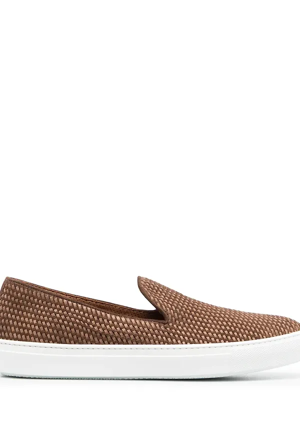 Fratelli Rossetti loafers med vävd detalj - Brun