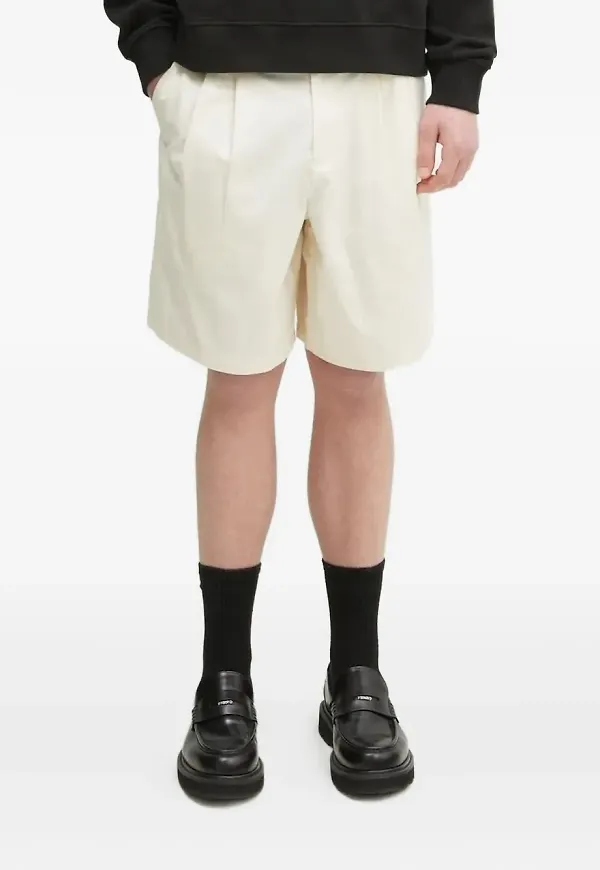 Fred Perry plisserade shorts - Neutral