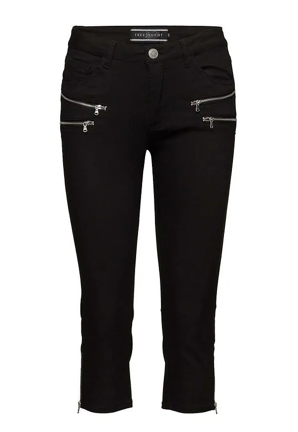 Freequent Capribyxa Aida-Ca Pants Svart, Dam