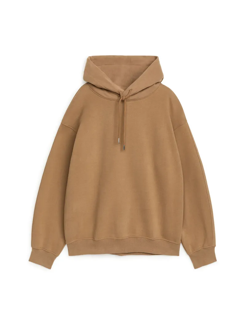 French Terry Hoodie - Beige