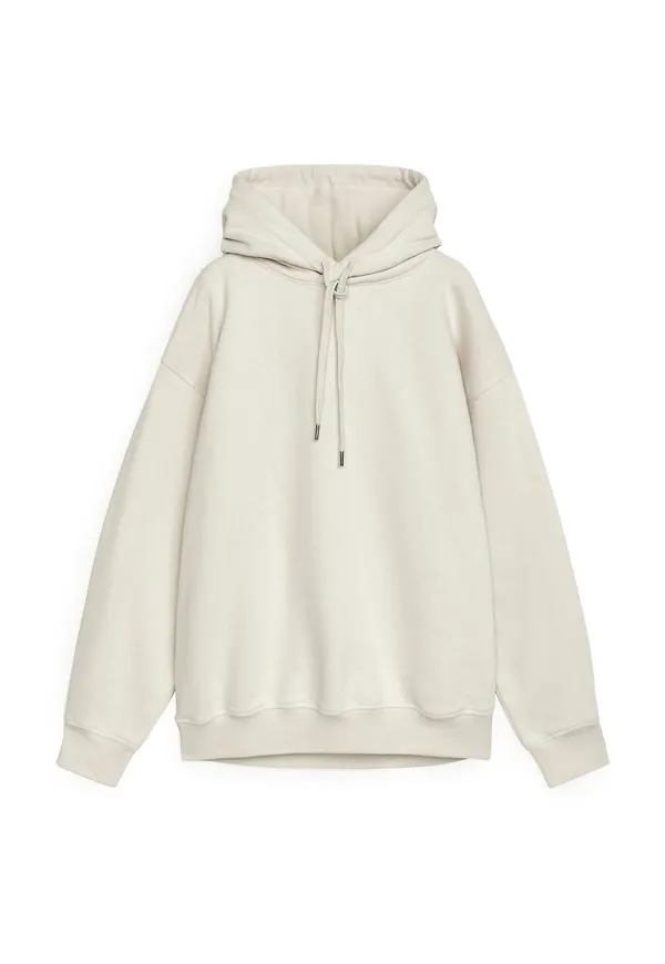 French Terry Hoodie - Beige