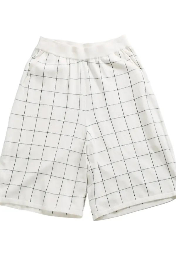 Frenckenberger shorts i kashmir - Vit