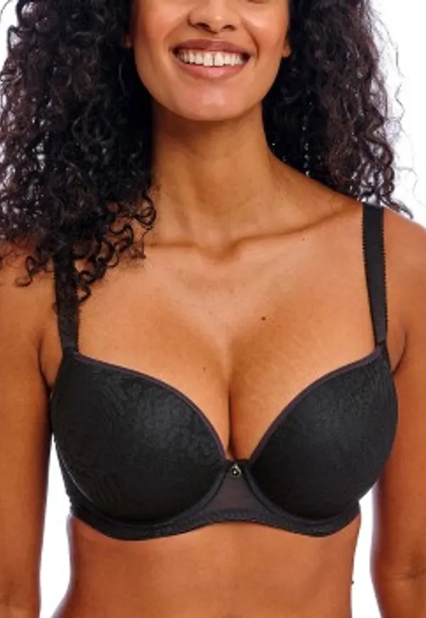 Freya BH Love-Haze Moulded Plunge Bra Svart E 70 Dam
