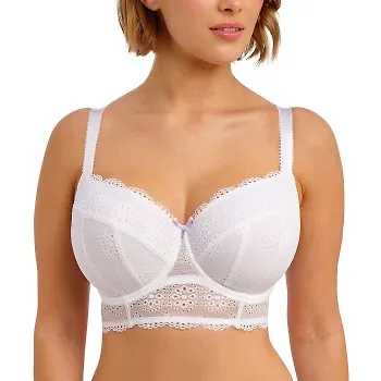 Freya BH Posie Longline Bra Vit polyamid I 75 Dam
