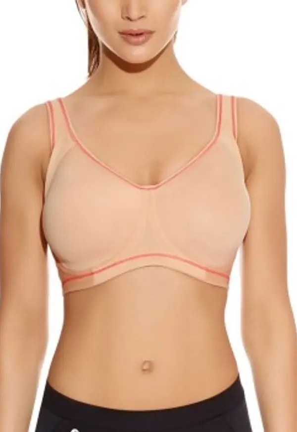 Freya BH Sonic Underwired Moulded Sports Bra Beige C 75 Dam