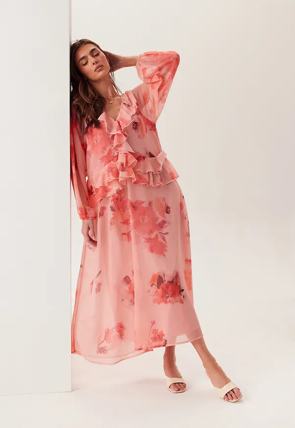 Frill Chiffon Dress – Bubbleroom