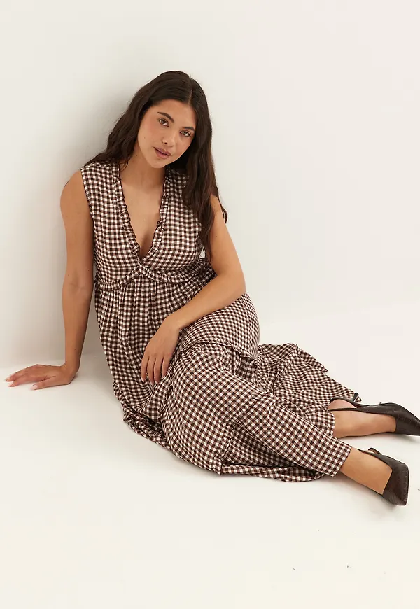 Frill Maxi Dress