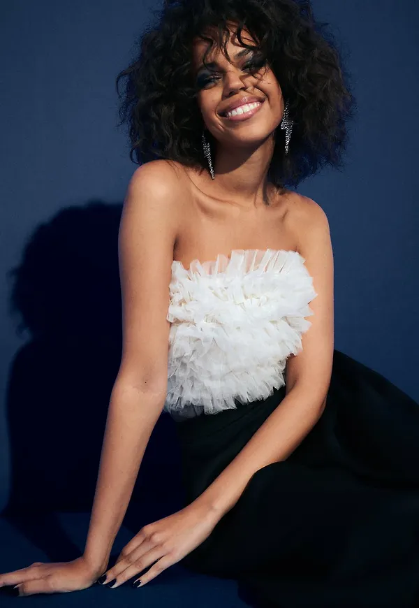 Frill tube top