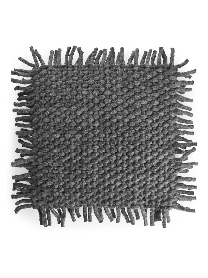 Fringed Cushion Cover 50 x 50 - Grey