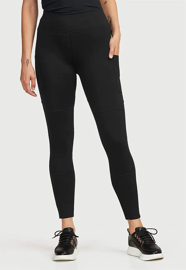 Leggings med sidfickor