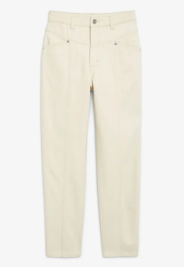 Front seam jeans - White