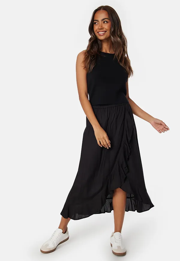 Front Wrap Viscose Skirt