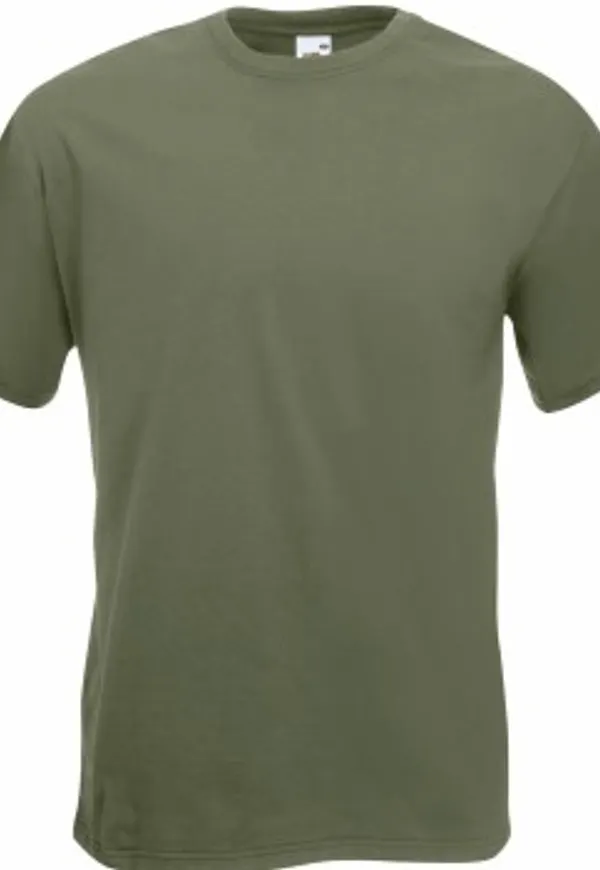 Fruit of the Loom Super Premium T Oliv bomull XX-Large Herr