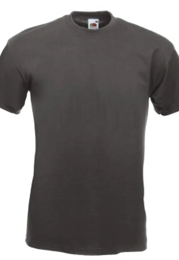 Fruit of the Loom Valueweight Crew Neck T Grafit bomull Large Herr