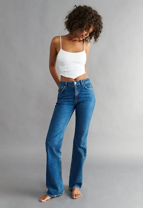 Full length flare jeans