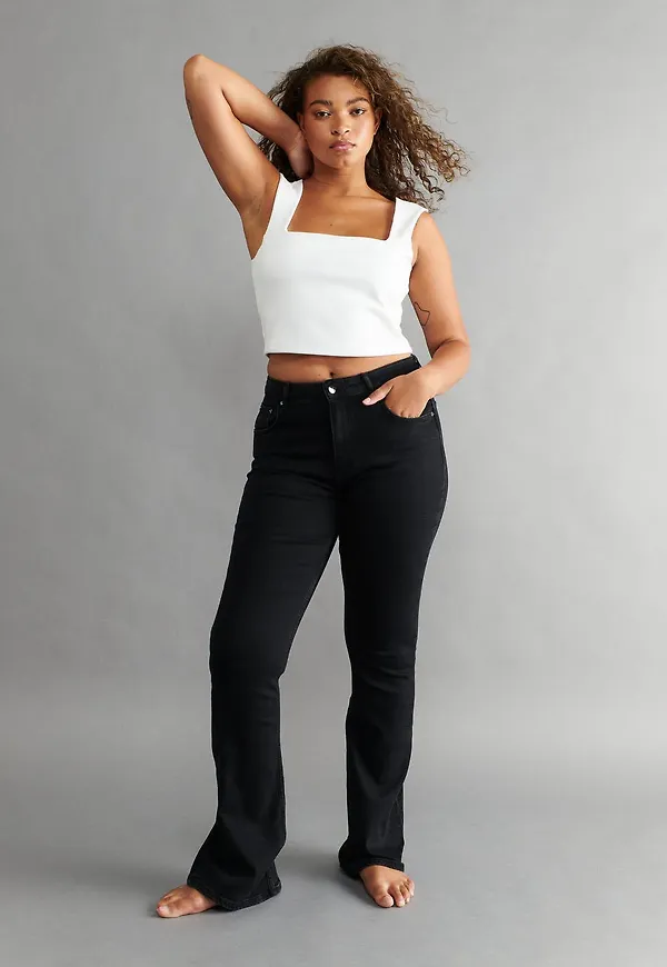 Full length flare jeans