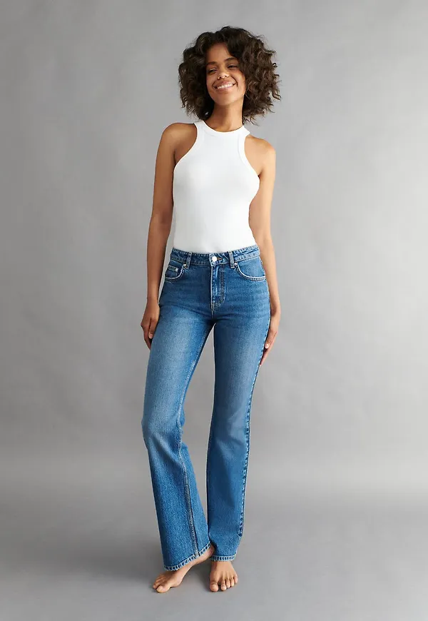Full length flare jeans