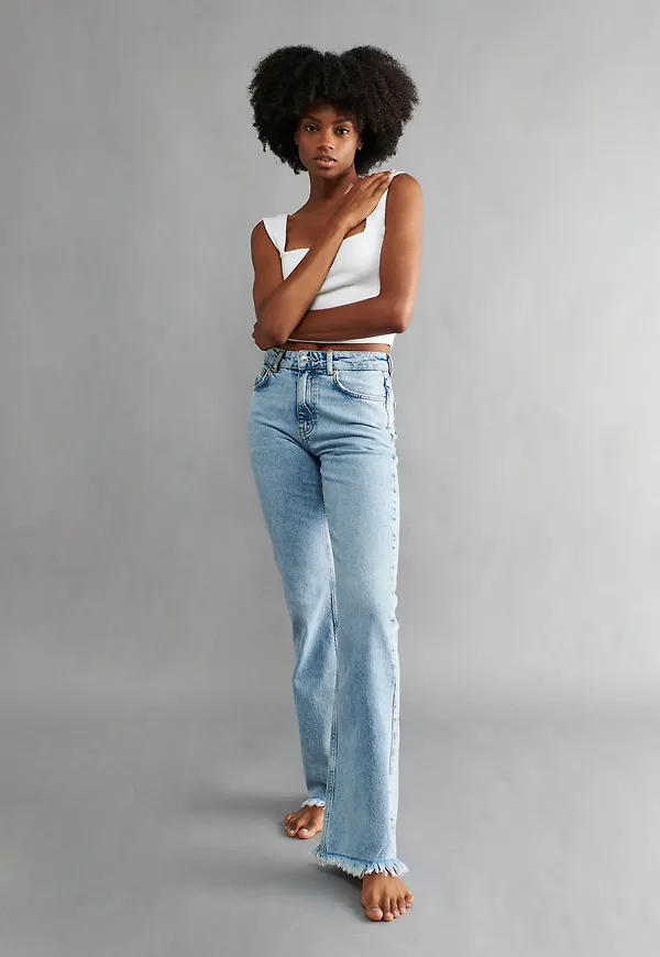 Full length flare jeans