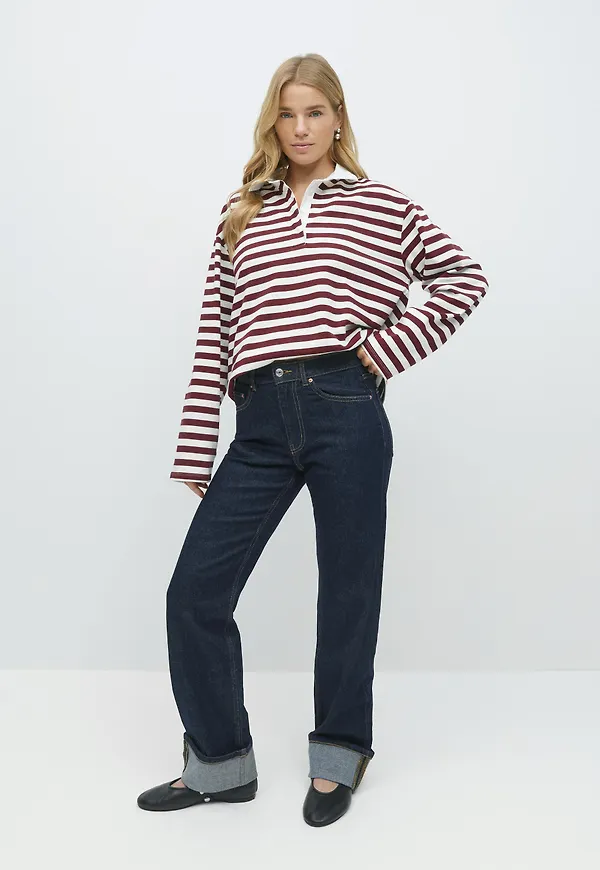 Gina Tricot - Full length jeans - mid waist jeans - Blå - 32 - Dam